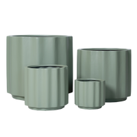 Pots de fleurs et moules en béton de ciment durables de différentes tailles Jardinières solides pour les plantes ornementales et le jardin