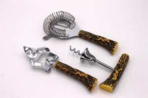 Juego de Herramientas de Bar Estilo Antiguo, Ideal para Servir en Fiestas, Eventos, Bares de Vinos, Tiendas, Clubes y Elegantes Bares Caseros, Procedente de la India - Product Image 3