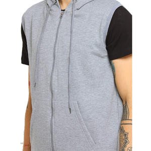 Manufacturer Supply Custom US Size 2024 Summer Streetwear Tank Top for Men <b>Sleeveless</b> Thermal <b>Hoodies</b> 100% Cotton Blends - Product Image 5