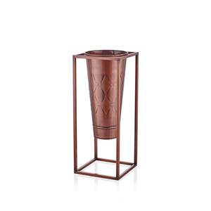 Prism Copper Coated 70x30x30 cm Jarrón y maceta Macetas elegantes para uso en interiores y exteriores - Product Image 1