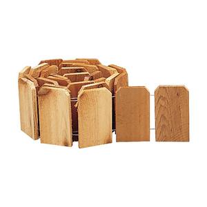 Rollo de valla de madera flexible para jardín a granel al por mayor Borde de césped de madera al aire libre cercas fijas - Product Image 1