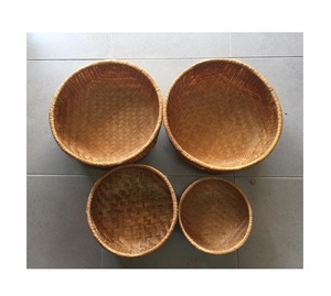 Panier en bambou du Vietnam de la meilleure qualité, panier de fruits en bambou fait main, écologique, bon prix, vente en gros - Product Image 3