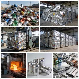 Precio de fábrica al por mayor de chatarra de aluminio UBC, latas comprimidas a granel listas para exportación - Product Image 4