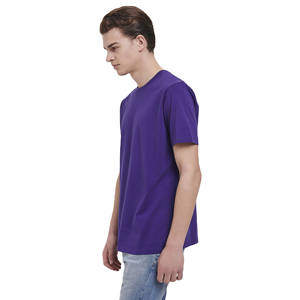 เสื้อยืดคอกลมแขนสั้นผ้าฝ้าย100% ทรงหลวมสำหรับผู้ชายเสื้อยืดผ้าถักกันยับระบายอากาศได้ดี