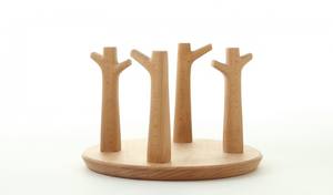 Support en bois et verre de haute qualité, support pour 8 verres, pour les mariages, utilisation sur table, décoration de table, support en bois et verre à bas prix - Product Image 6