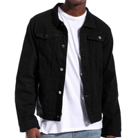 Veste en jean unie pour homme, modèle hiver, dernière collection, manches longues, couleur claire, emballage personnalisé, logo, veste en jean pour homme