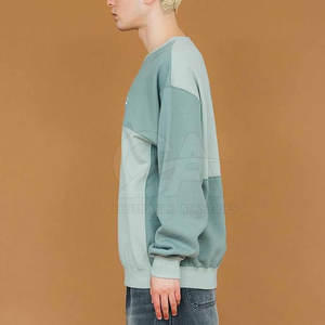 Custom Embroidery Paneled Sweatshirt Brand <b>Promotion</b> <b>Apparel</b> Designer Inspired Paneled Sweatshirts with Bold Color Blocking - Product Image 3