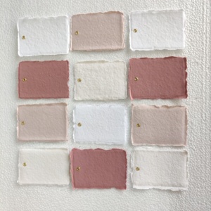 Étiquettes vierges élégantes sur mesure "Pastel Deckle Edge avec rivet. Idéal pour l'étiquetage et les cadeaux créatifs - Product Image 4