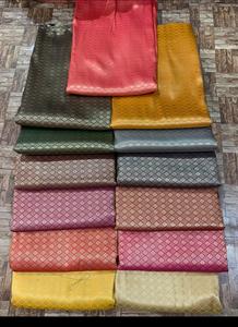 ผ้าไหมที่ทำจากผ้าไหมผ้าไหมสีสดใส100% งานทำเบาะแฟชั่นหรูหรา100% ออกแบบได้ตามต้องการ - Product Image 5