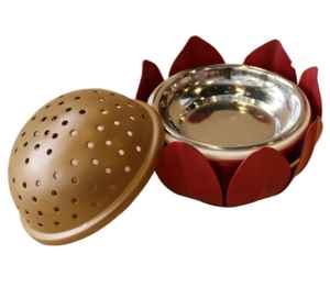 ที่วางธูปไม้โลหะมีกลิ่นหอมของตกแต่งบนโต๊ะเครื่องหอมสไตล์อินเดีย - Product Image 2