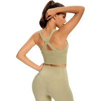 Toptan özel yüksek kaliteli kadın XL spor Yoga spor sutyeni Tops ön fermuar nefes yelek itin koşu seksi spor sutyen