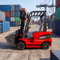 WOMI CPD10 Kleiner Elektro-Gabelstapler 1000kg Tragfähigkeit Batterie-Gabelstapler mit Hydraulischer Seitenverschiebung für Logistik-Handling