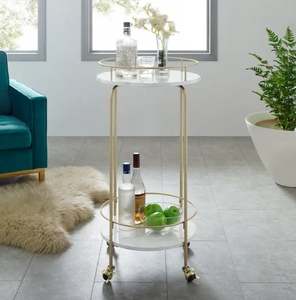 Chariot de service de luxe en métal décoratif de la meilleure qualité pour la maison hôtels et restaurants utilisés dans un design moderne - Product Image 5