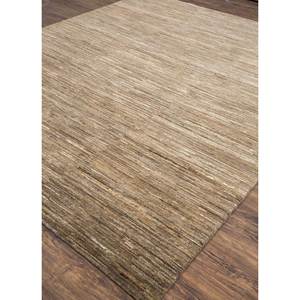 พรมขนสัตว์ถักมือรุ่น Cx-2497 สีเบจ-น้ำตาลลายทาง สำหรับห้องนั่งเล่น ห้องโถง ทางเดิน ขนาด 10 มม. รูปทรงสี่เหลี่ยมผืนผ้า แบบจิ๊กซอว์ ทำจากปอกระเจา - Product Image 2