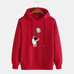 100% algodón polar venta al por mayor pulóver en blanco de gran tamaño mujeres sudaderas con capucha logotipo personalizado algodón coreano sudaderas con capucha y sudaderas - Product Image 2