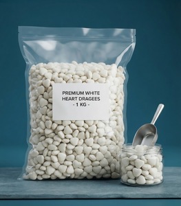 White Wholesale <b>Heart</b> Shaped Dragees Bulk Candy Delicious Colorful Confectionery Wedding Party Favors Minimum Order 1kg - Product Image 5