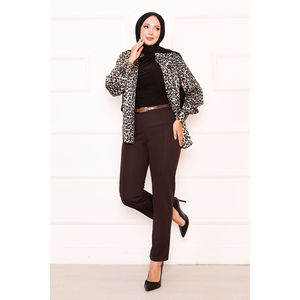 <span class=keywords><strong>กางเกง</strong></span>ฮิญาบสีน้ำตาลเข้ม Chimali <span class=keywords><strong>กางเกง</strong></span>ทรงสุภาพ - Product Image 1