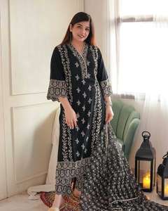 Traje Sharara de Georgette de Diseño para Mujer, Calidad Premium, con Bordado y Lentejuelas, para Bodas Indias y Pakistaníes, Exportado Directamente - Product Image 5