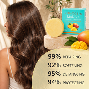 Mango Moisturizing Nourishing Refreshing Shampoo Bar 60g Private Label Eco-Friendly Vegan Natural Ingredients Made EU All Hair - Product Image 3