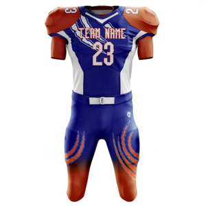 Meilleur prix, uniforme de football américain personnalisé avec logo, 100% polyester, respirant, séchage rapide, couleur unie, qualité supérieure pour les fans et les joueurs - Product Image 5