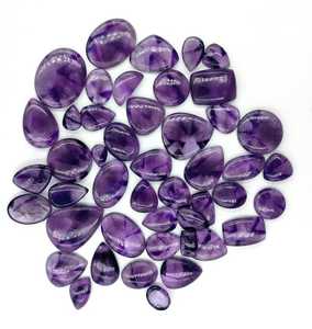 Cabujón de amatista natural hecho a mano Maravilloso diseñador púrpura Piedra preciosa suelta Colección de piedras preciosas Premium - Product Image 1