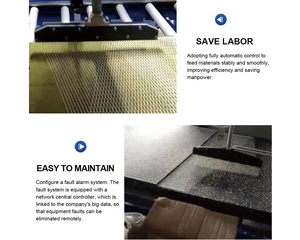 Servomoteur complet contrôle automatiquement la vitesse du convoyeur Panneaux de salle blanche Machine de fabrication de panneaux composites en aluminium - Product Image 2