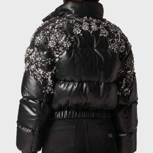 แจ็คเก็ตหนังคริสตัลคุณภาพสูงสั่งทำพิเศษ ขายส่ง พร้อมแจ็คเก็ตหนังคริสตัล แจ็คเก็ตหนังคริสตัล - Product Image 4