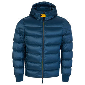 Chaqueta de plumón de pato azul de invierno, chaqueta acolchada para hombre de talla grande gruesa 100% nailon poliéster cálido acolchado con capucha acolchada con burbujas para hombre - Product Image 1