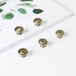 Elegant Brass Contemporary Bedroom Cabinet Knobs Drawer Pulls <b>Wardrobe</b> Cupboard Handles Durable Decorative Furniture <b>Hardware</b> - Product Image 2