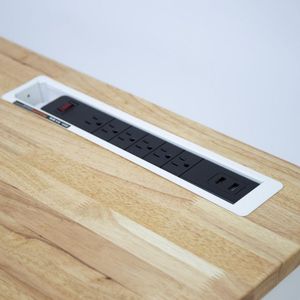 Banco de trabajo eléctrico ajustable moderno de 168cm, mueble de oficina con soporte y Escritorio de elevación para almacén y taller - Product Image 5