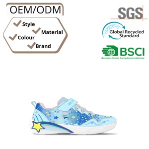 Calzado deportivo personalizable para niños, zapatillas para correr, transpirables, con malla Fly-Knit y parte superior de PU - Product Image 4