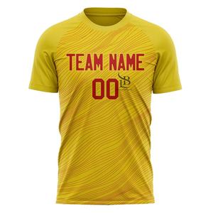 เสื้อฟุตบอลสำหรับผู้ชายเสื้อแบบแห้งเร็วเสื้อคอกลมแขนสั้นผ้าเจอร์ซี่พิมพ์ซับลิเมชันใหม่ล่าสุด - Product Image 5