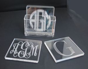 Nuevo Posavasos Personalizado de Acrílico Transparente Ecológico, Novedoso, para Bebidas, Hogar, Oficina, Eventos, Regalos Promocionales, Irregular, Artfulcosmos K12 - Product Image 6