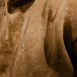 เสื้อมีฮู้ดผ้าฟลีซชายซักได้ระบายสไตล์สตรีทแวร์พิมพ์โลโก้แบบออกแบบได้ตามต้องการ - Product Image 6