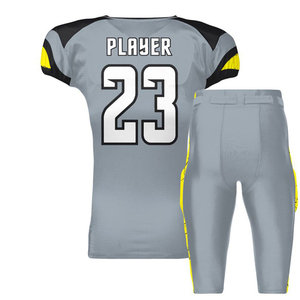 Uniforme de football de conception personnalisée fabriqué au Pakistan maillot de football en polyester et court uniforme de football américain pour jeunes pas cher - Product Image 5