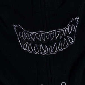 Dernière conception – Sweat à capuche confortable pour femme, doublé, orné de strass, en polaire coupe-vent, grande taille, imprimé hiver, longueur standard - Product Image 5