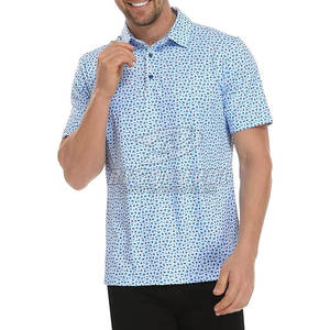 เสื้อโปโลผ้าฝ้ายทำจากผ้าฝ้ายสวมใส่สบายแขนสั้นเสื้อโปโลผู้ชายทรงสลิมฟิตกีฬากอล์ฟลำลอง - Product Image 4