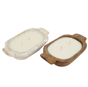 Cuenco de masa Soporte de vela de madera Forma de corazón Calidad Premium Decoración rústica para el hogar Cuenco de vela de madera Mejor precio - Product Image 6