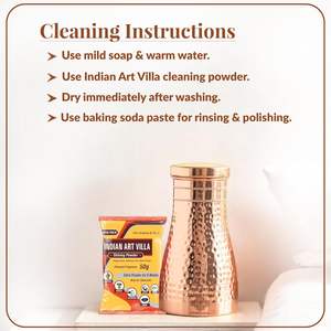 Botella de Agua Elegante de Cobre Puro Ecológica con Tapa y Beneficios Antibacterianos para la Escuela, Universidad, Oficina y Hogar - Product Image 5