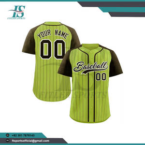 Maillot de baseball personnalisé de haute qualité, imprimé par sublimation, boutonné, uniforme d'équipe, maillot de baseball personnalisé - Product Image 3