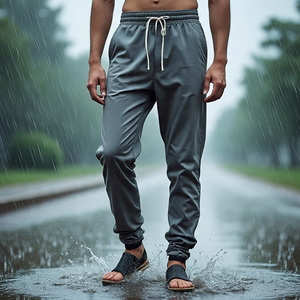 Pantalon de survêtement en nylon personnalisé pantalon de pluie pour homme pantalon coupe-vent pour homme pantalon de survêtement streetwear cargo coupe-vent - Product Image 6