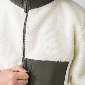 Full-Zip <b>Sherpa</b> Fleece <b>Jacket</b> with Embroidery Eco-Friendly Soft Outerwear for Cold Weather & Outdoor Adventures <b>Men's</b> - Product Image 4