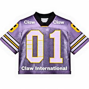 Maillot de football d'équipe personnalisé de haute qualité pour adultes, short, logo personnalisé, protection UV, séchage rapide, unisexe, football américain - Product Image 1