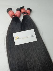 Natural Straight Cuticle Align Virgin Top Grade Premium Vietnamese <b>Hair</b> Extension Machine Double Weft Bulk <b>Braiding</b> <b>Hair</b> - Product Image 5
