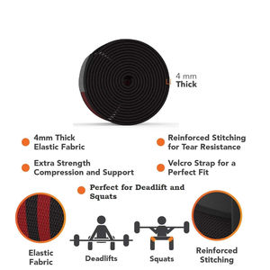 Meilleures bandes de genou en néoprène élastiques personnalisées en gros, musculation, entraînement en salle de sport, compression, entraînement, respirantes - Product Image 6