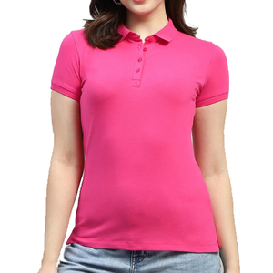 2025เสื้อโปโลแขนสั้นสำหรับผู้หญิง, เสื้อโปโลถักลายสีพื้นสำหรับวิ่งและออกกำลังกาย - Product Image 1