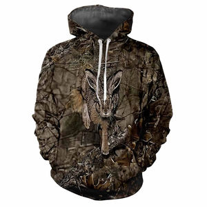 2025 <b>Camo</b> Hunting Hoodie Polyester Fleece Full-Zip Thermal Hoodie Full Sublimation Hunting Thermal Hoodies - Product Image 3