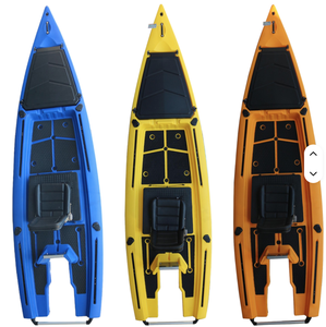 2025 New Design Skiff Motor <b>Kayak</b> Canoe Single Seat Sit on Top Fishing Motor Kano Custom Logo Printed <b>3</b> Years VK - Product Image 1