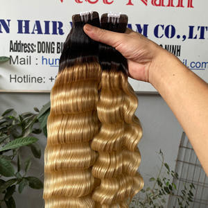 Paquetes de trama de onda de Color Ombre para salón 100% extensiones de cabello humano tejido de cabello alineado con cutícula - Product Image 5