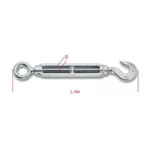 Blister galvanisé par BETA-ROBUR de tendeurs de crochet et d'oeil emballé - Product Image 1